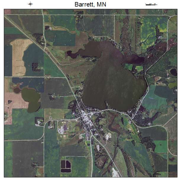 Barrett, MN air photo map