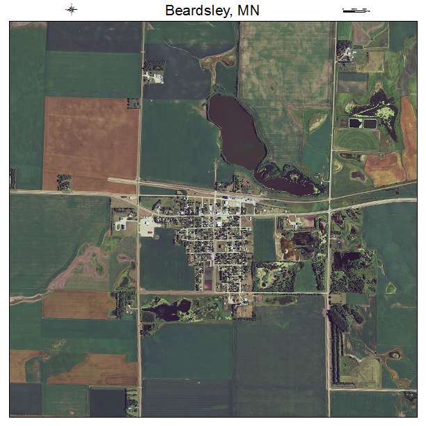Beardsley, MN air photo map