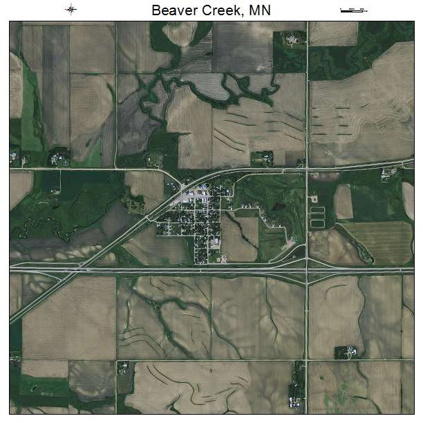 Beaver Creek, MN air photo map