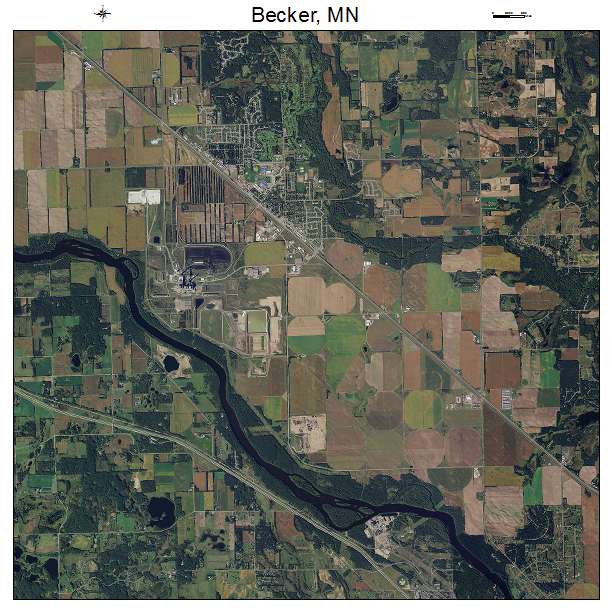 Becker, MN air photo map