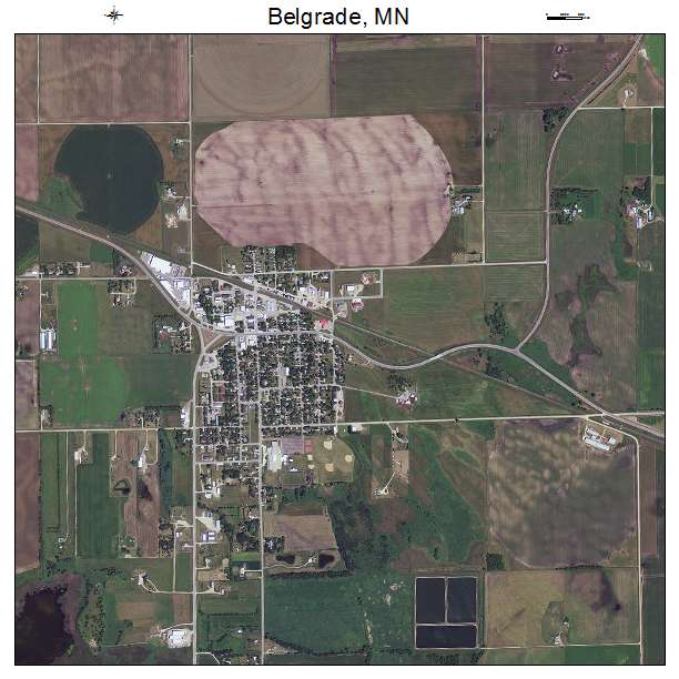 Belgrade, MN air photo map