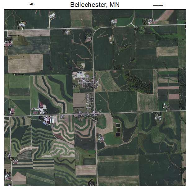 Bellechester, MN air photo map