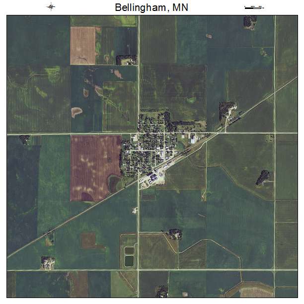 Bellingham, MN air photo map