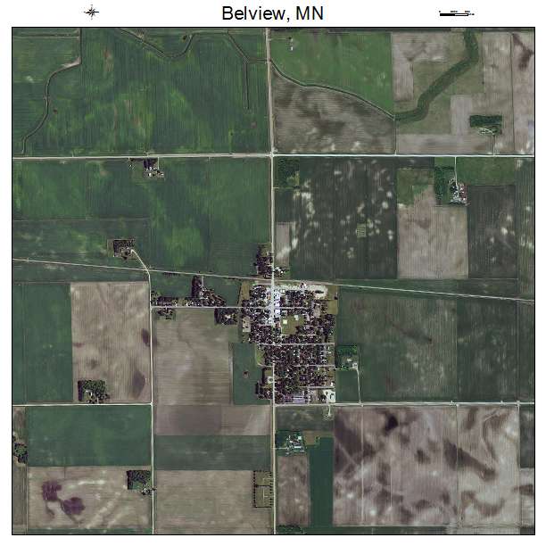 Belview, MN air photo map