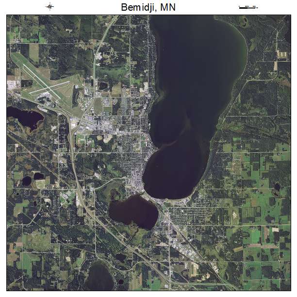 Bemidji, MN air photo map