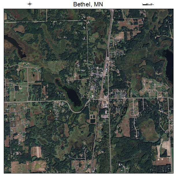 Bethel, MN air photo map