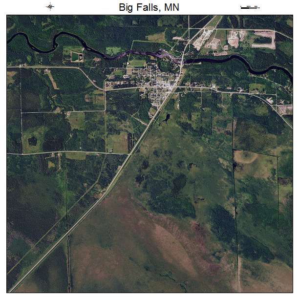 Big Falls, MN air photo map