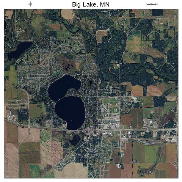 Big Lake, MN air photo map