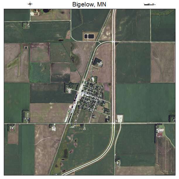Bigelow, MN air photo map