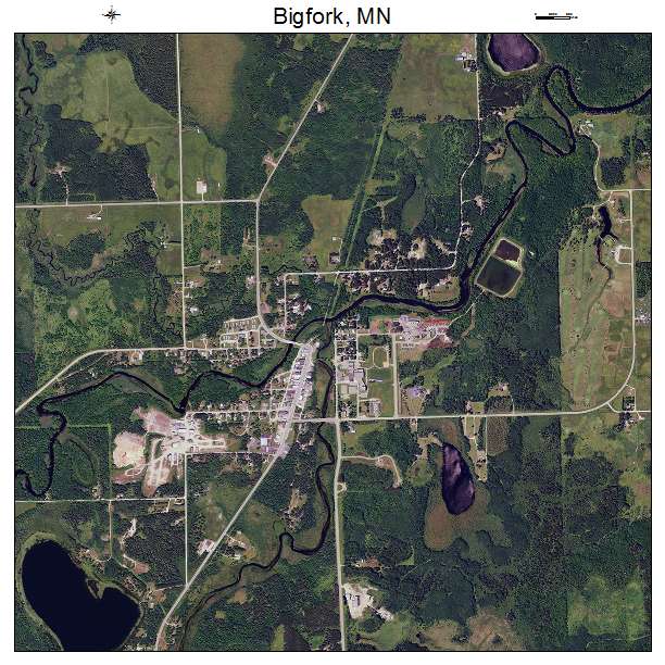 Bigfork, MN air photo map