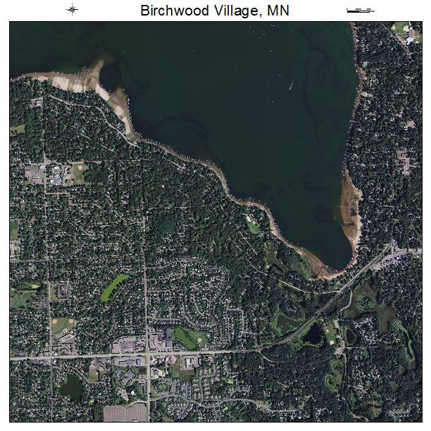Birchwood Village, MN air photo map