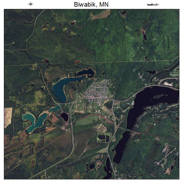 Biwabik, MN air photo map