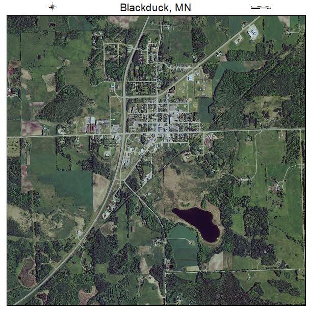 Blackduck, MN air photo map