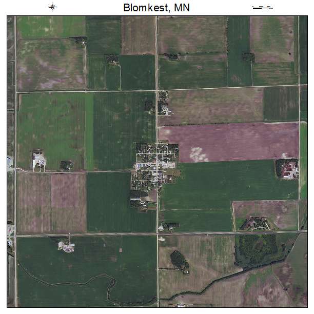 Blomkest, MN air photo map