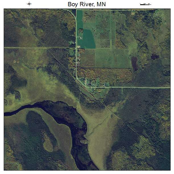 Boy River, MN air photo map