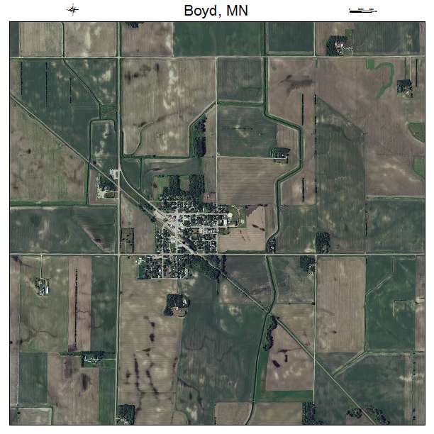 Boyd, MN air photo map