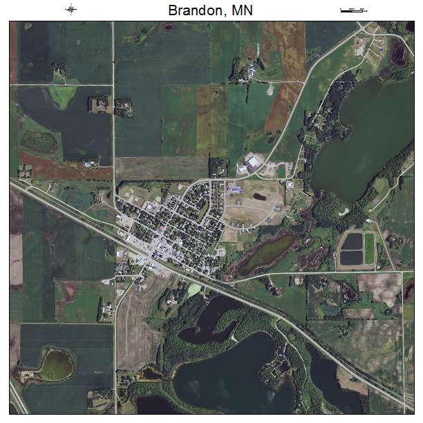 Brandon, MN air photo map