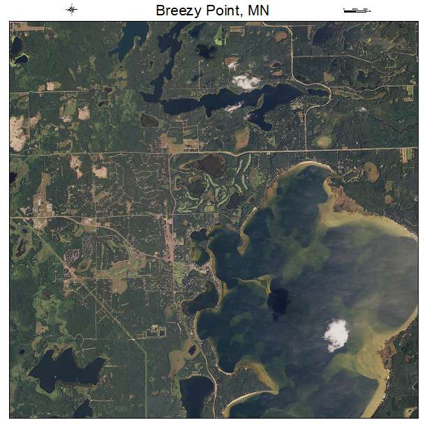 Breezy Point, MN air photo map
