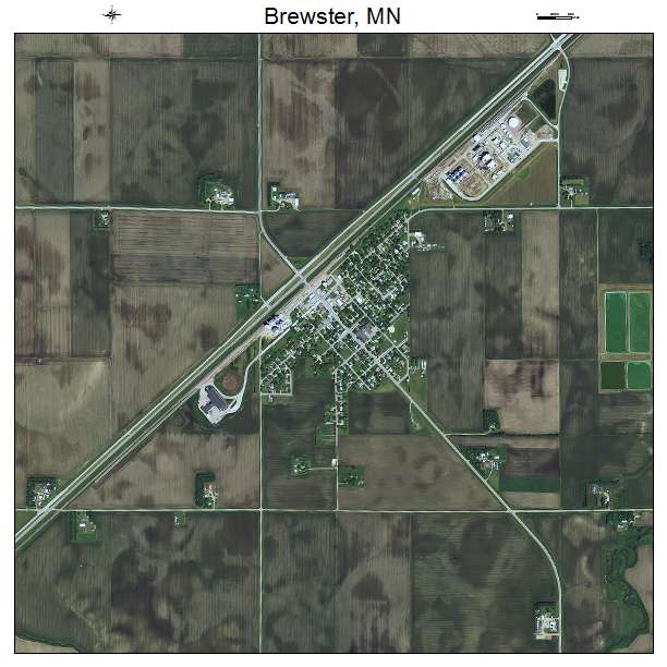 Brewster, MN air photo map
