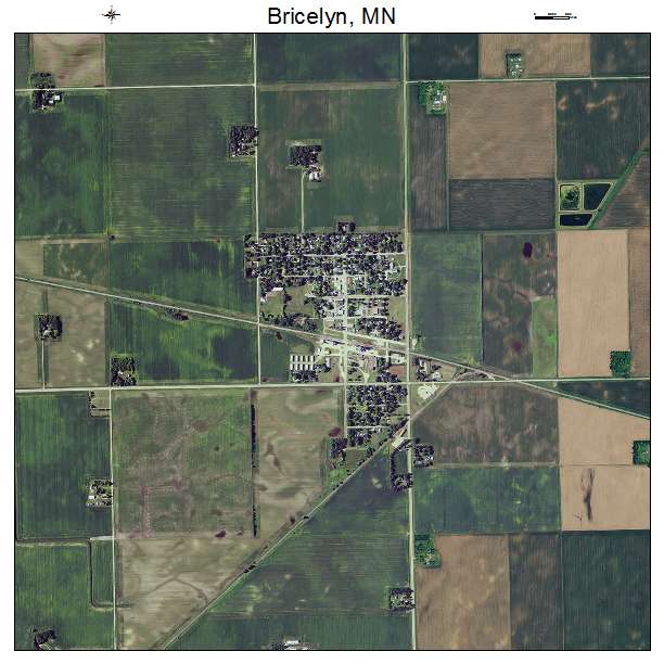 Bricelyn, MN air photo map