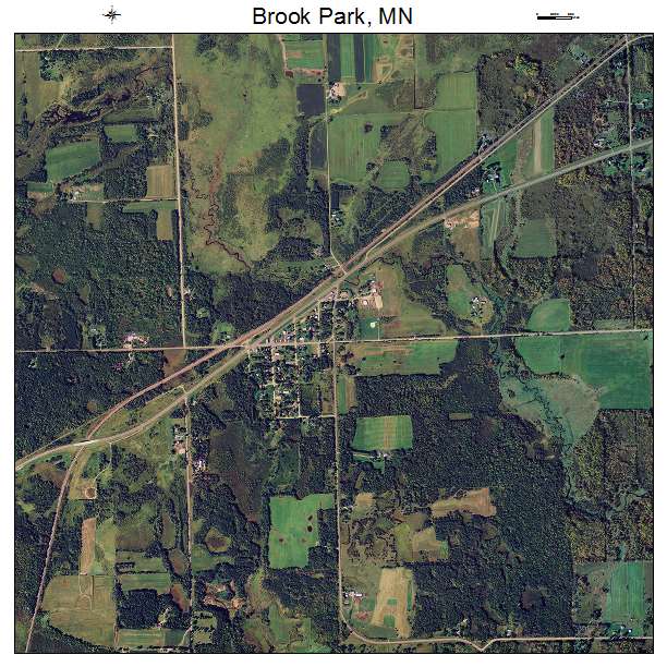 Brook Park, MN air photo map