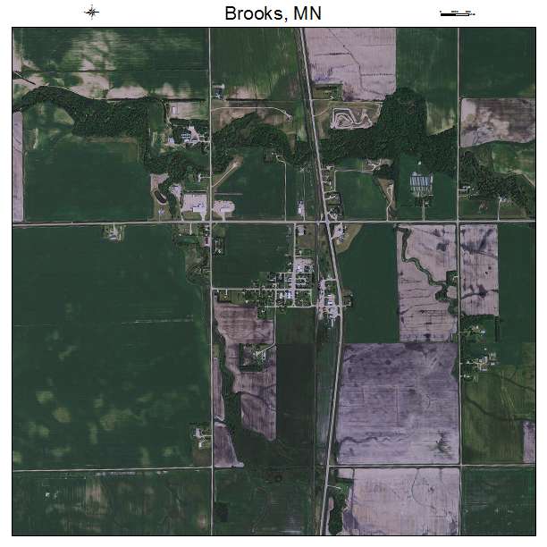 Brooks, MN air photo map