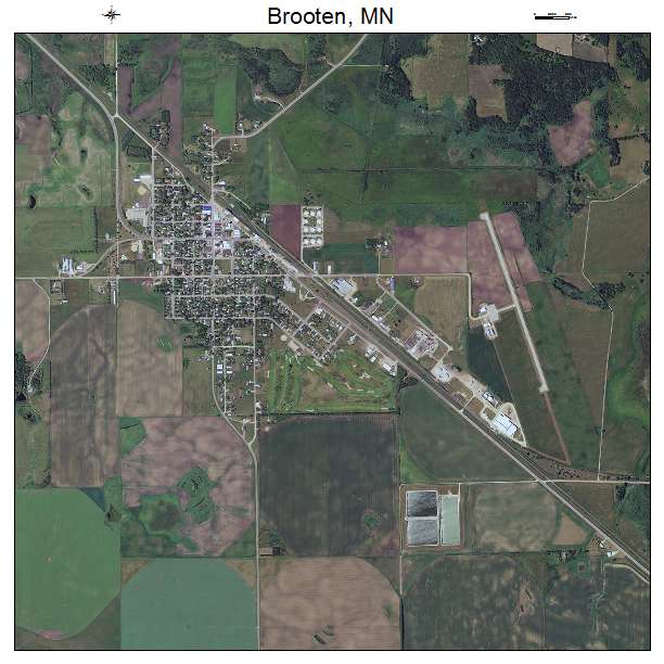 Brooten, MN air photo map