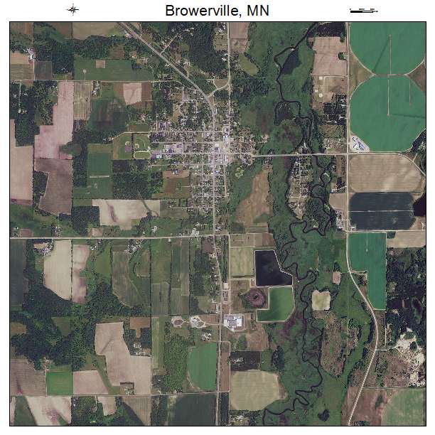 Browerville, MN air photo map