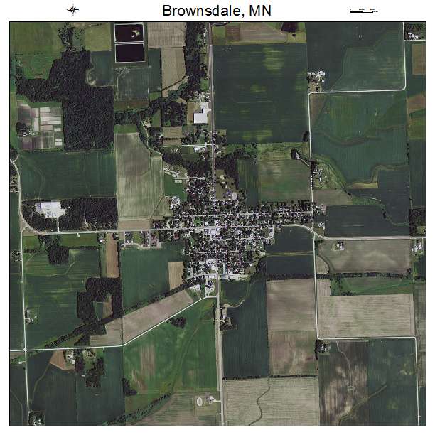 Brownsdale, MN air photo map
