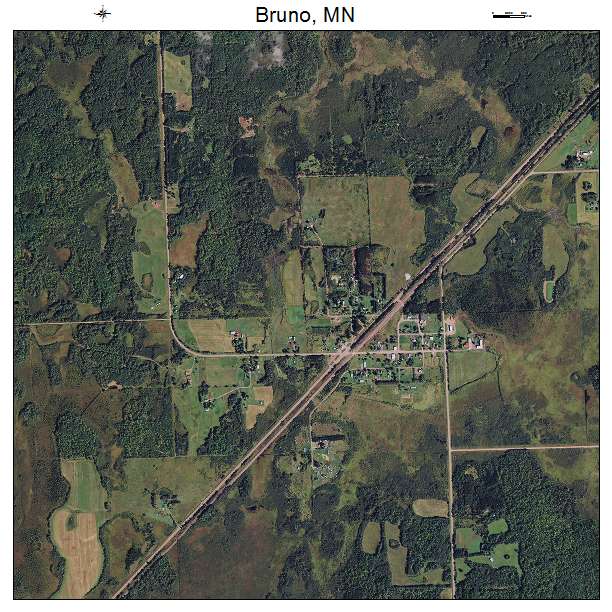 Bruno, MN air photo map