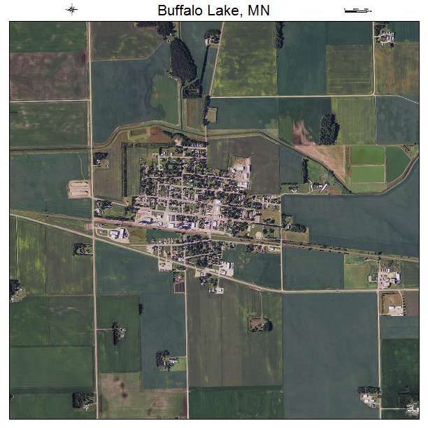 Buffalo Lake, MN air photo map