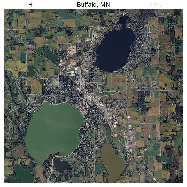 Buffalo, MN air photo map