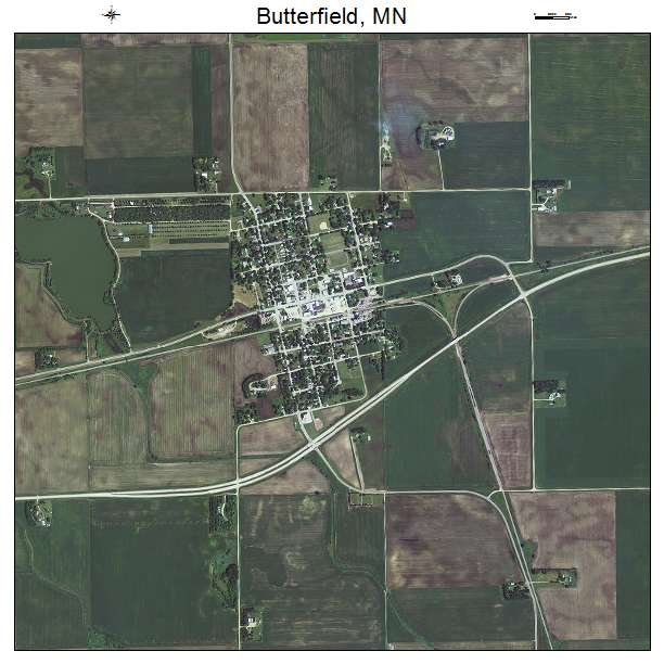 Butterfield, MN air photo map