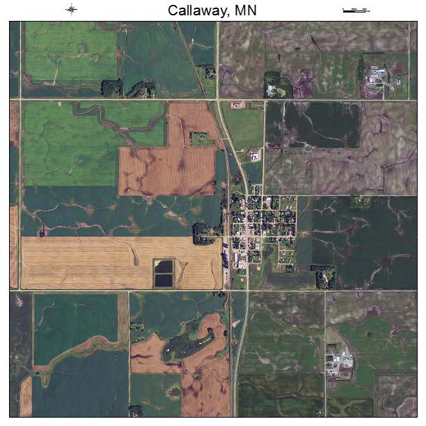 Callaway, MN air photo map