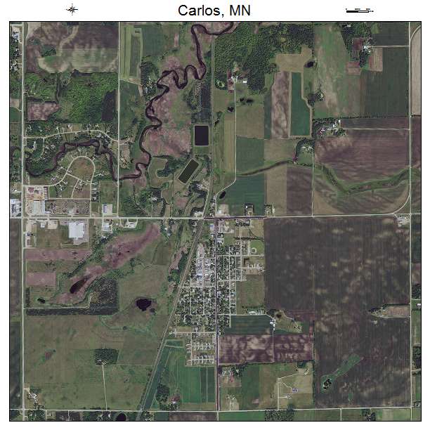 Carlos, MN air photo map