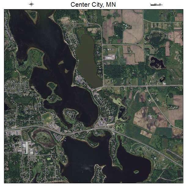 Center City, MN air photo map