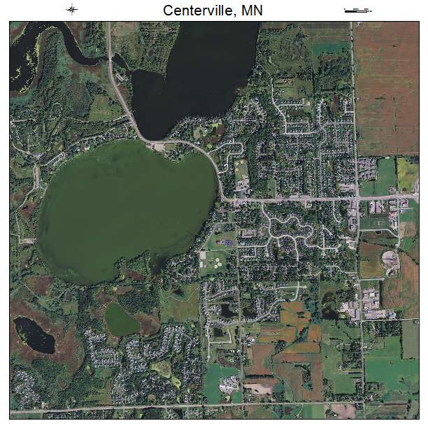 Centerville, MN air photo map