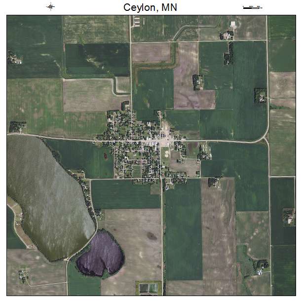 Ceylon, MN air photo map