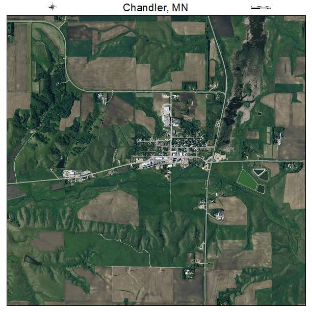 Chandler, MN air photo map