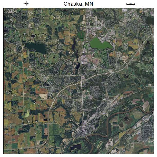 Chaska, MN air photo map