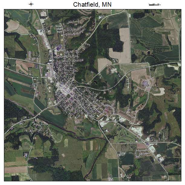 Chatfield, MN air photo map