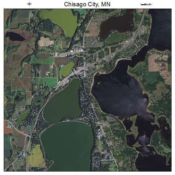 Chisago City, MN air photo map