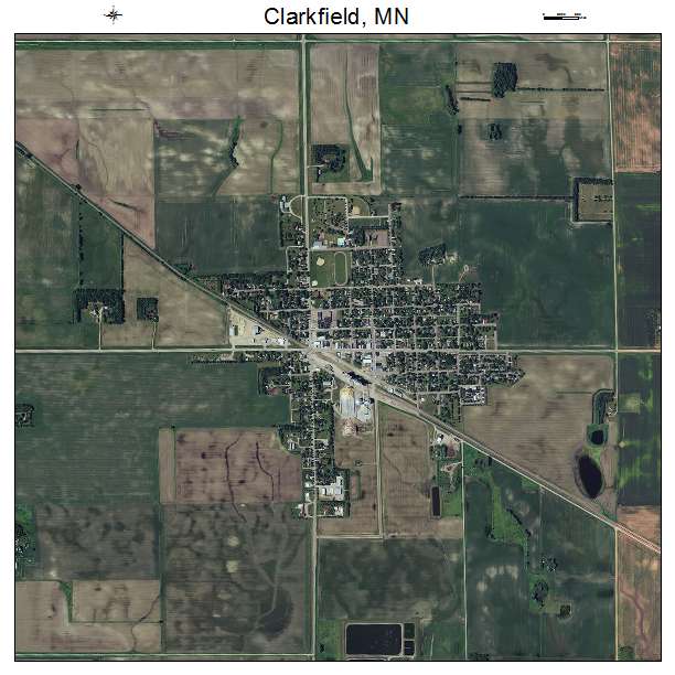 Clarkfield, MN air photo map