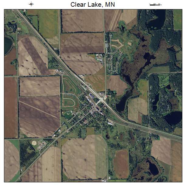 Clear Lake, MN air photo map