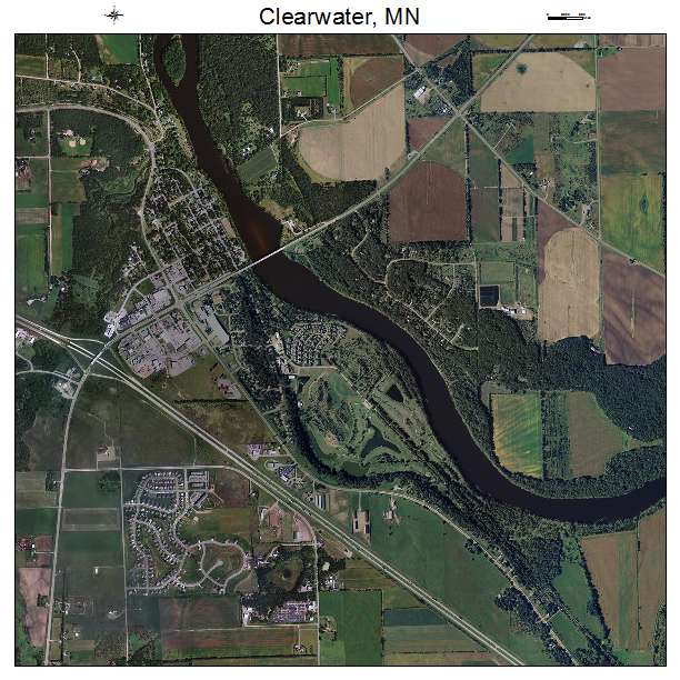 Clearwater, MN air photo map