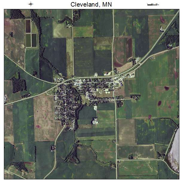 Cleveland, MN air photo map