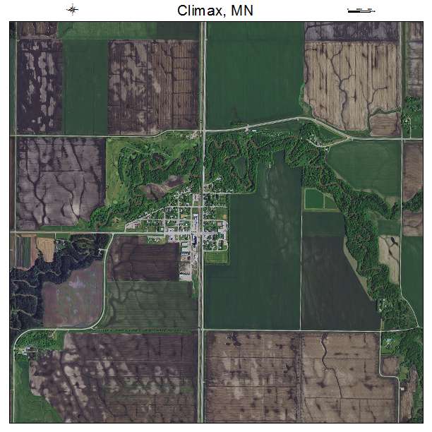 Climax, MN air photo map