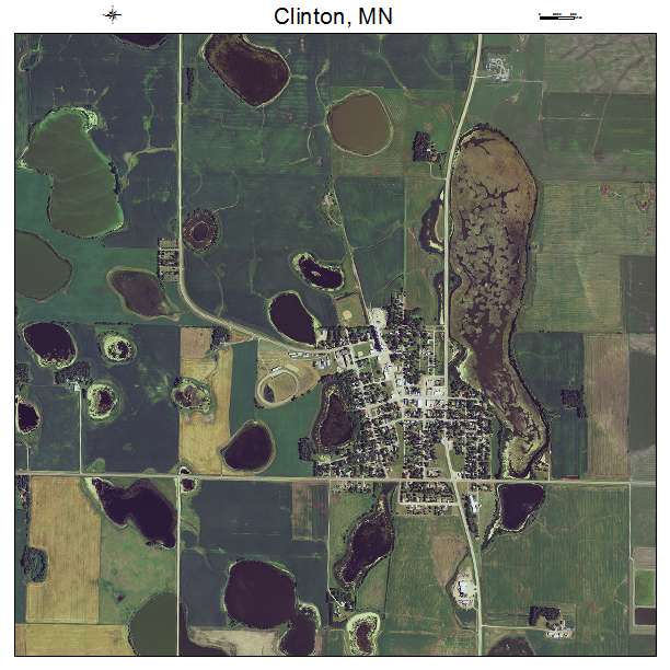 Clinton, MN air photo map