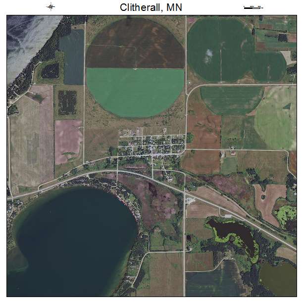 Clitherall, MN air photo map