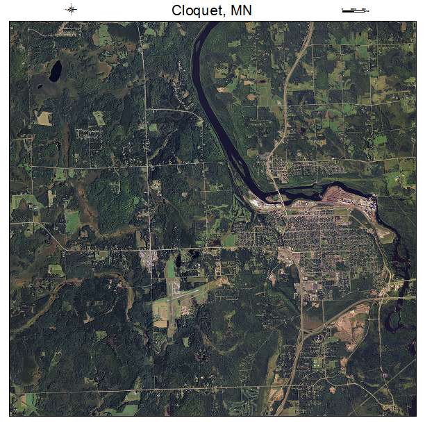 Cloquet, MN air photo map